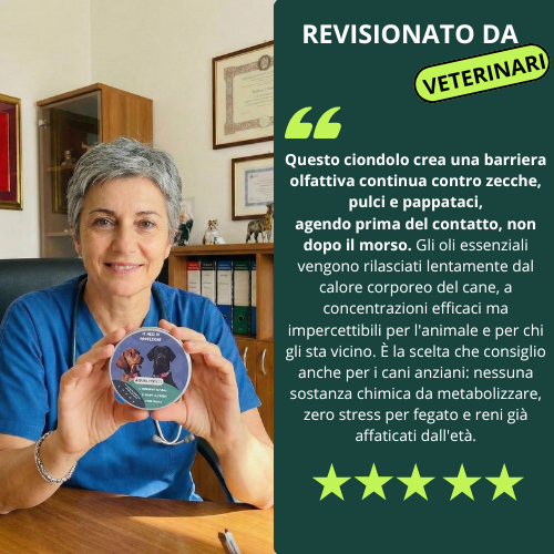 Aiuta a proteggere il tuo cane da zecche, pappataci e pulci | 12 mesi di protezione naturale