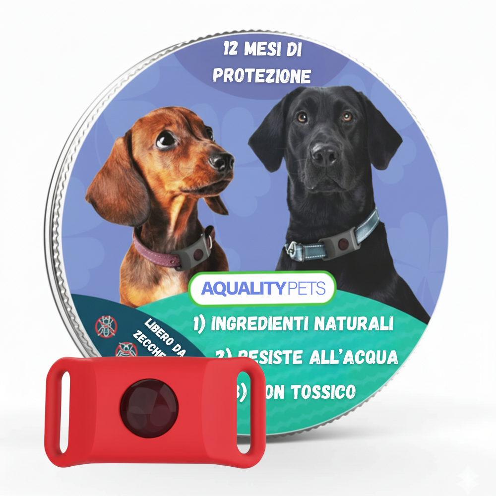 Proteggi il tuo cane in modo naturale da zecche, pappataci e pulci | 12 mesi di protezione
