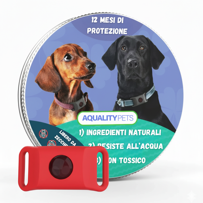 Proteggi il tuo cane in modo naturale da zecche, pappataci e pulci | 12 mesi di protezione