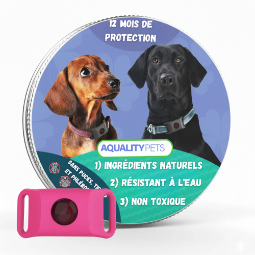 Proteja a su perro de forma natural contra garrapatas, flebótomos y pulgas | Protección de 12 meses.