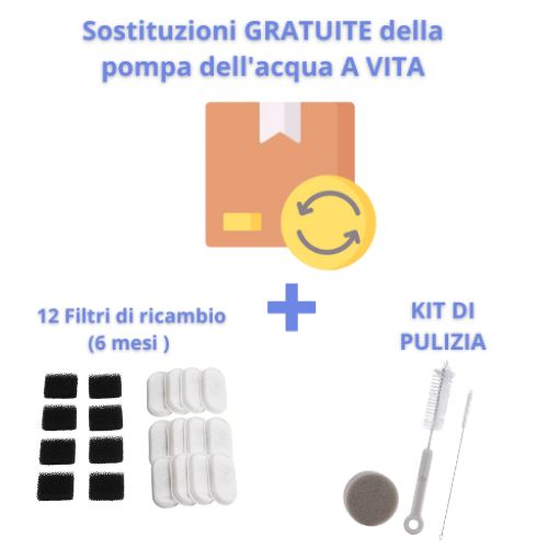 Kit de Protección Total: 12 filtros + Reemplazo de bomba de por vida + KIT de limpieza